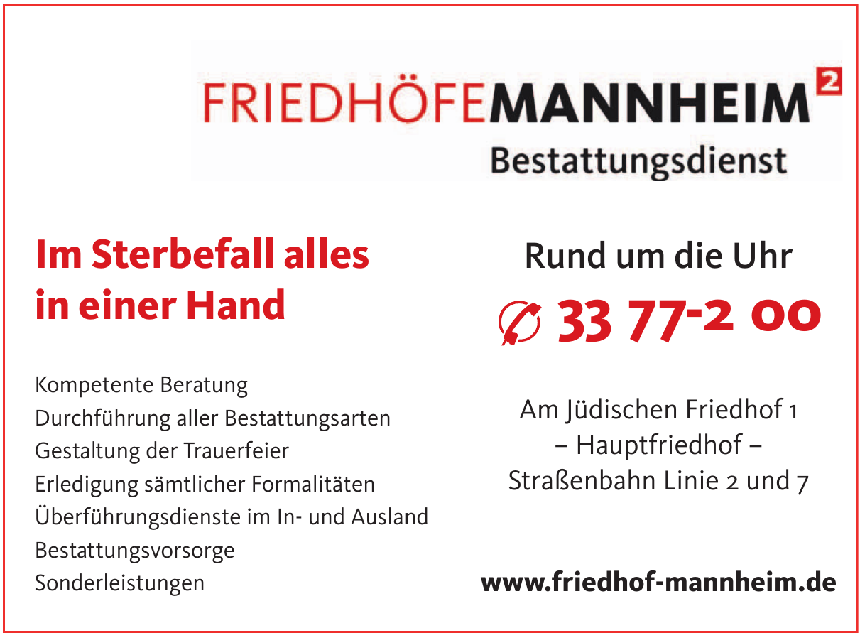 Friedhöfe Mannheim Friedhöfe Mannheim