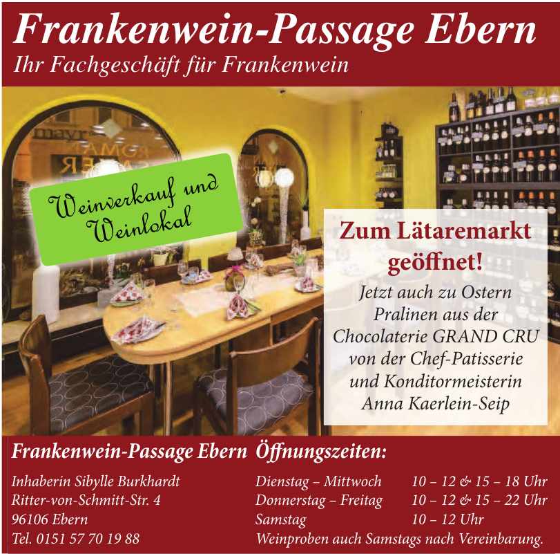 Frankenwein-Passage Ebern Frankenwein-Passage Ebern