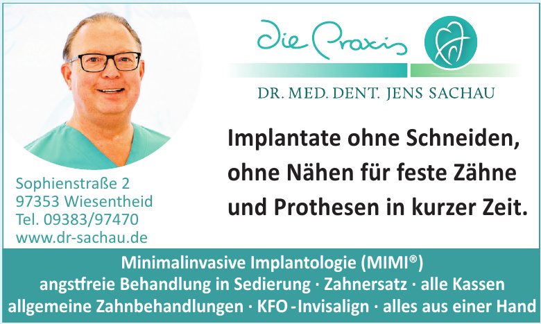 Dr. med. dent. Jens Sachau Dr. med. dent. Jens Sachau