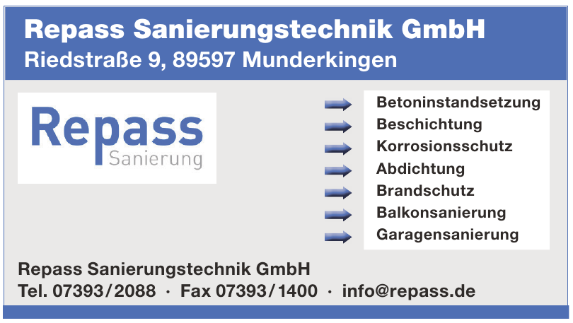 Repass Sanierungstechnik GmbH Repass Sanierungstechnik GmbH