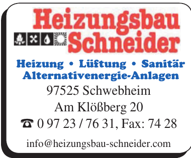 Heizungsbau Schneider Heizungsbau Schneider