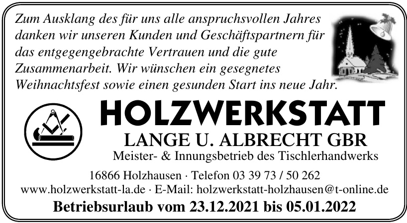 Holzwerkstatt Lange u. Albrecht GbR