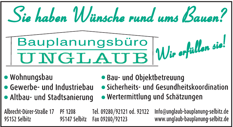Bauplanungsbüro Unglaub Bauplanungsbüro Unglaub