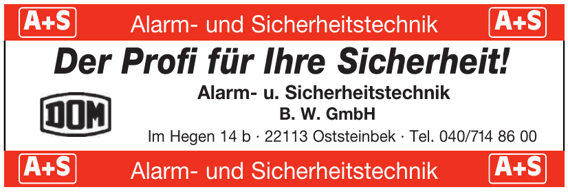 Alarm- u. Sicherheitstechnik B. W. GmbH