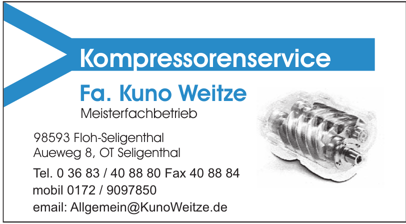 Kompressorenservice Fa. Kuno Weitze Kompressorenservice Fa. Kuno Weitze