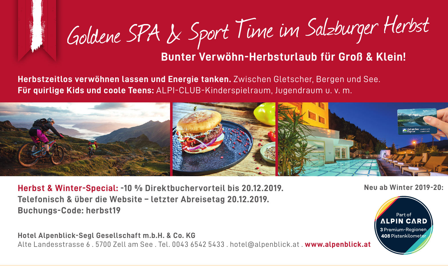 Hotel Alpenblick-Segl Gesellschaft m.b.H. & Co. KG Hotel Alpenblick-Segl Gesellschaft m.b.H. & Co. KG