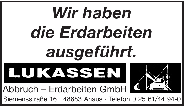 Lukassen Abbruch - Erdarbeiten GmbH