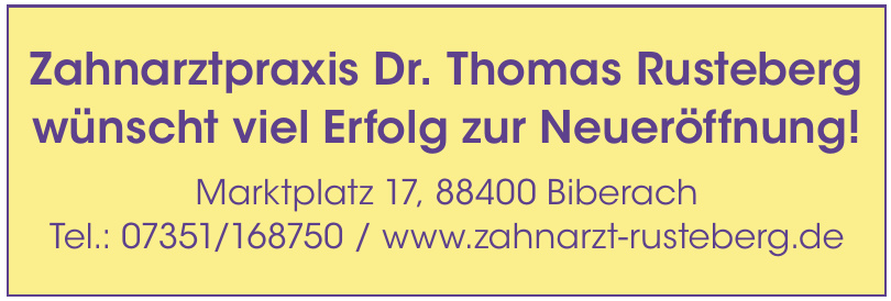Zahnarztpraxis Dr. Thomas Rusteberg Zahnarztpraxis Dr. Thomas Rusteberg