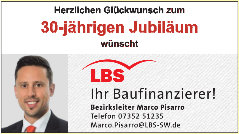 LBS Bezirksleiter Marco Pisarro LBS Bezirksleiter Marco Pisarro