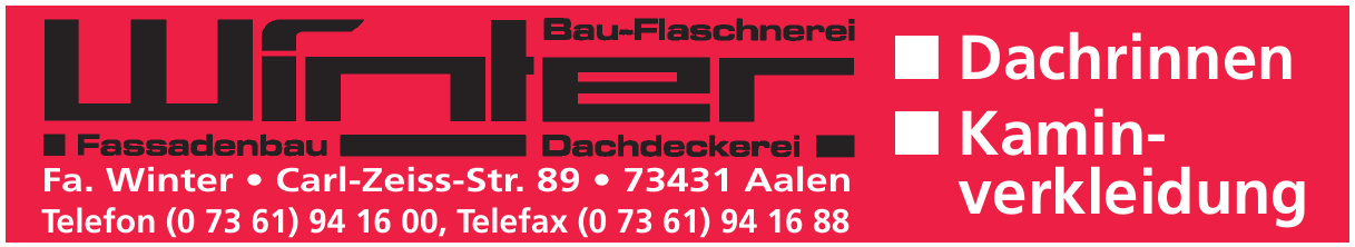 Fa. Winter Bau-Flaschnerei Fa. Winter Bau-Flaschnerei