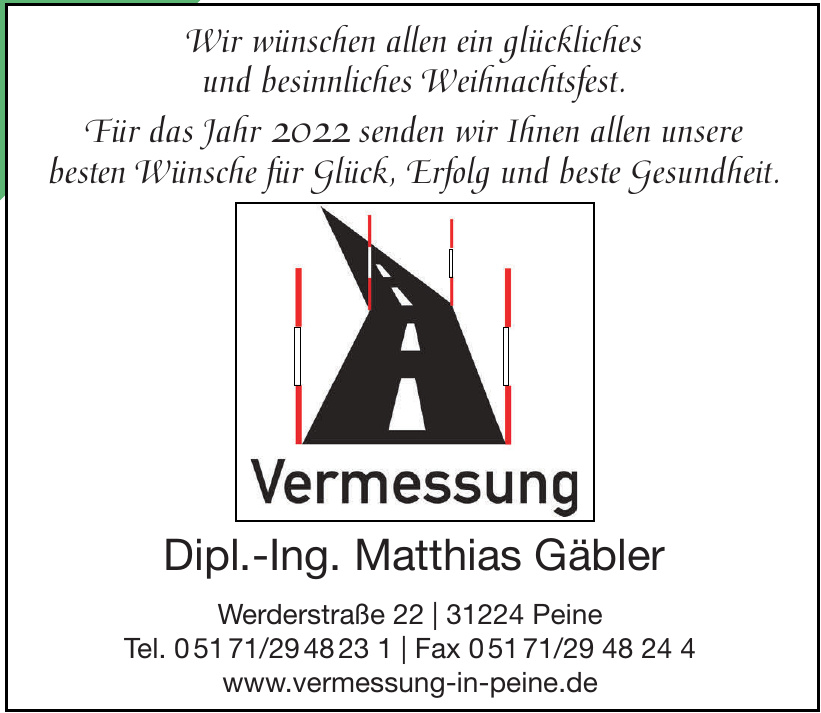 Vermessung Dipl.-Ing. Matthias Gäbler