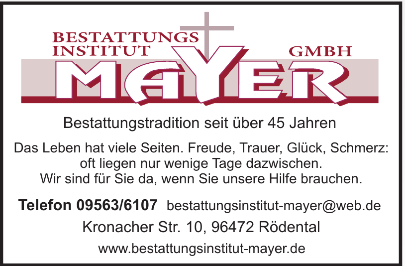 Bestattungsinstitut Mayer GmbH Bestattungsinstitut Mayer GmbH
