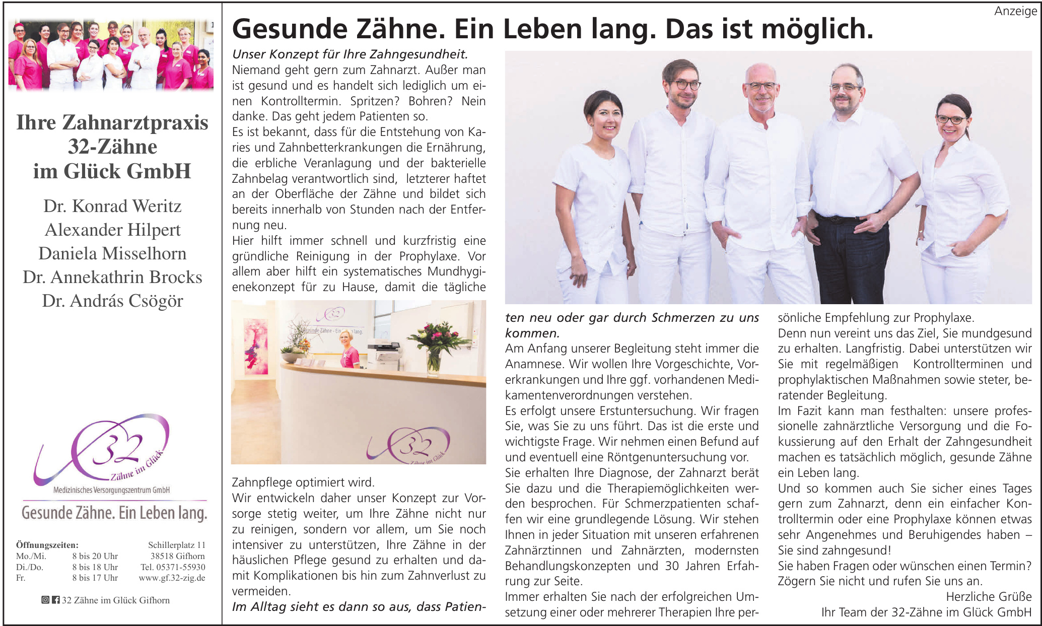 Zahnarztpraxis 32-Zähne im Glück GmbH Zahnarztpraxis 32-Zähne im Glück GmbH