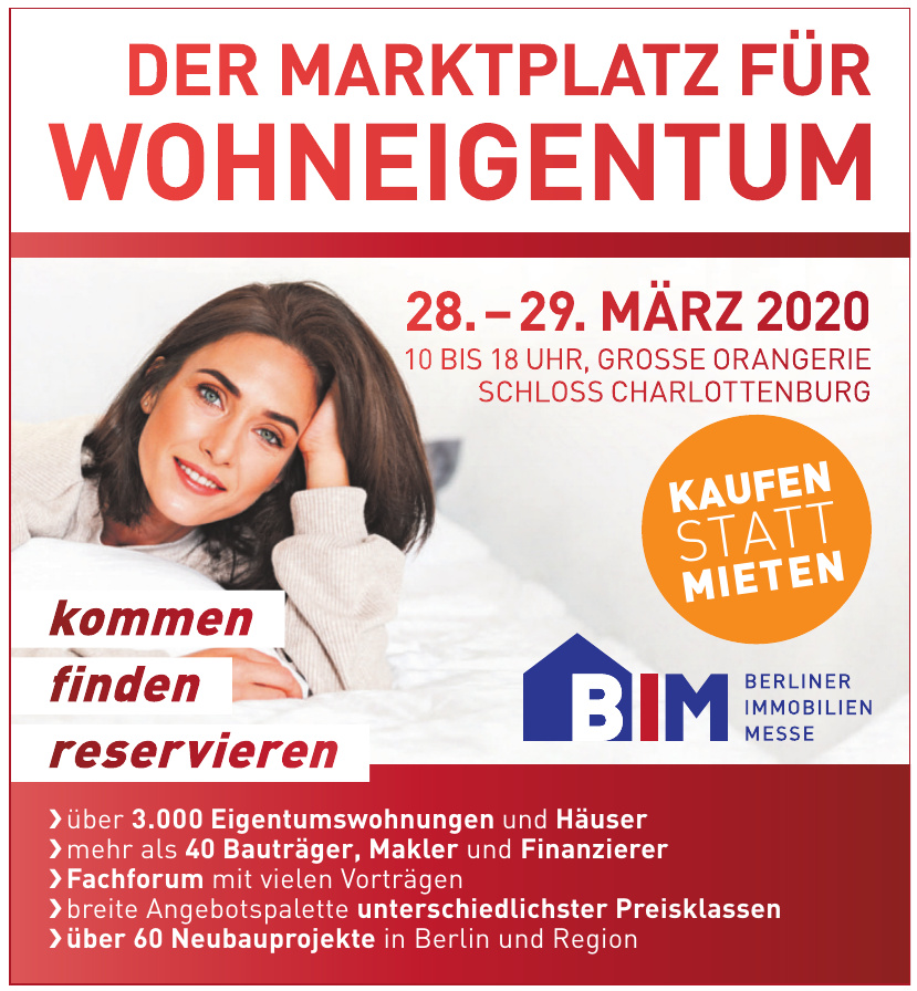 BIM Berliner Immobilien Messe BIM Berliner Immobilien Messe