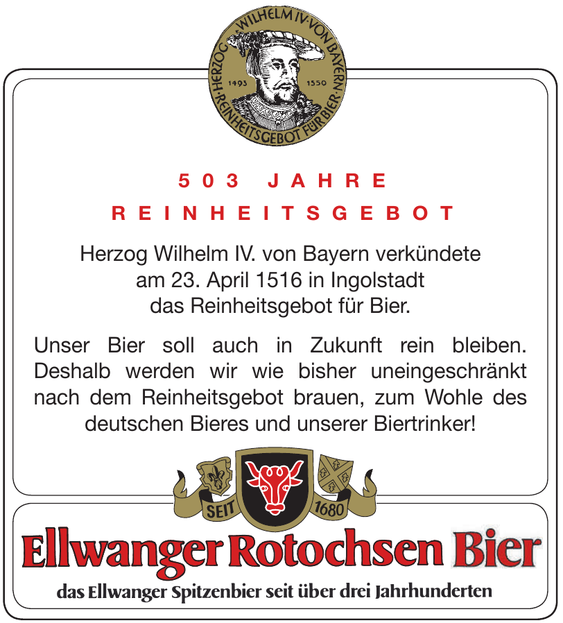 Elwanger Rotochsen-Bier Elwanger Rotochsen-Bier