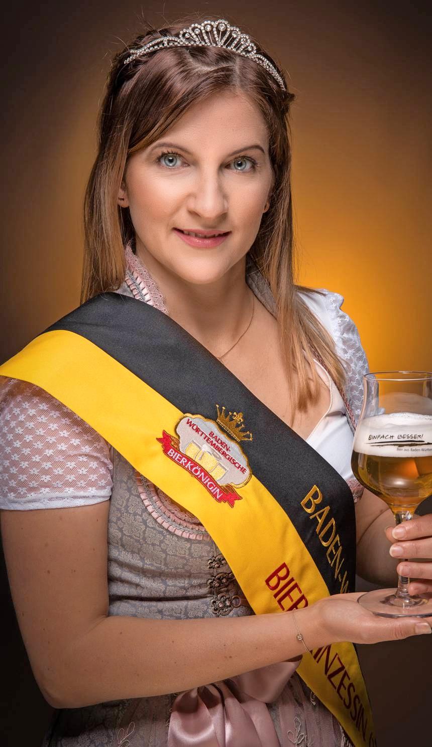 Auch Bierprinzessin Debora ist in Pfedelbach dabei. Fotos: Brauerbund BW Auch Bierprinzessin Debora ist in Pfedelbach dabei. Fotos: Brauerbund BW