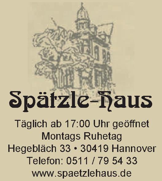 44 Top Images Spätzle Haus Hannover : Spatzle Haus Die ...