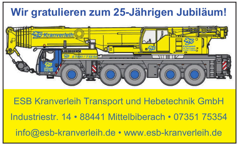 ESB Kranverleih Transport und Hebetechnik GmbH ESB Kranverleih Transport und Hebetechnik GmbH