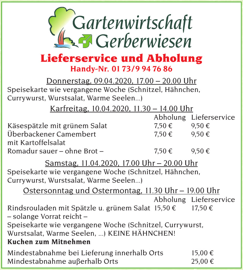 Gartenwirtschaft Gerberwiesen Gartenwirtschaft Gerberwiesen