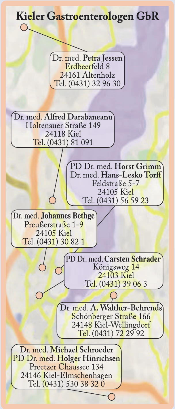 Bildquellen: Kieler Gastroenterologen GbR Bildquellen: Kieler Gastroenterologen GbR
