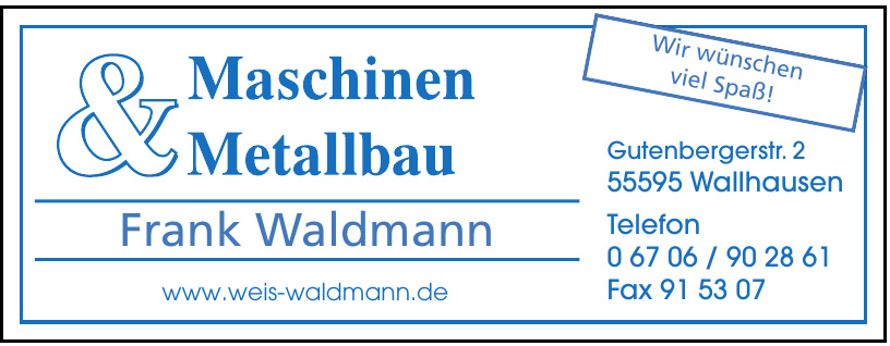Frank Waldmann Maschinen & Metallbau