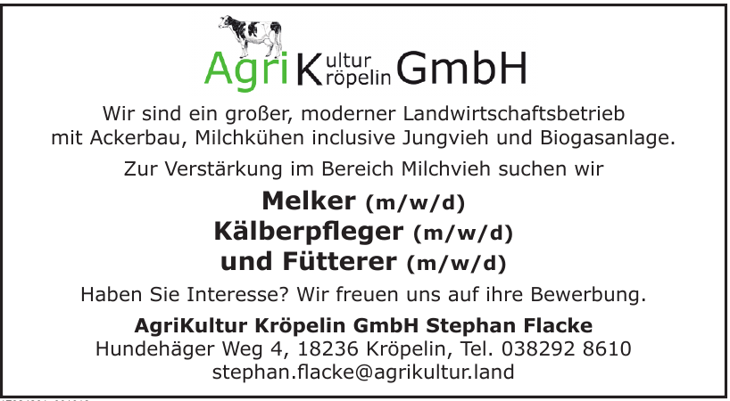 AgriKultur Kröpelin GmbH AgriKultur Kröpelin GmbH