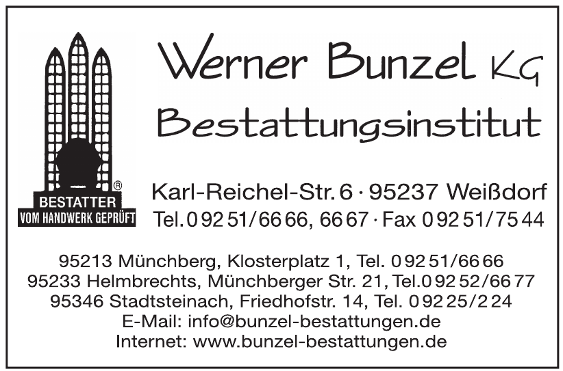 Bestattungen Werner Bunzel KG Bestattungen Werner Bunzel KG
