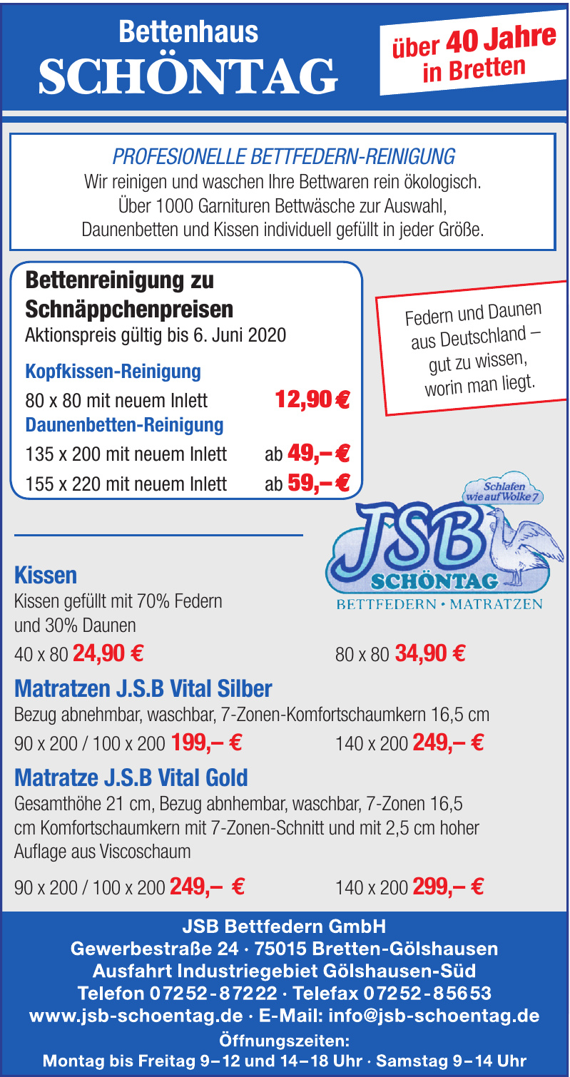 JSB Bettfedern GmbH JSB Bettfedern GmbH