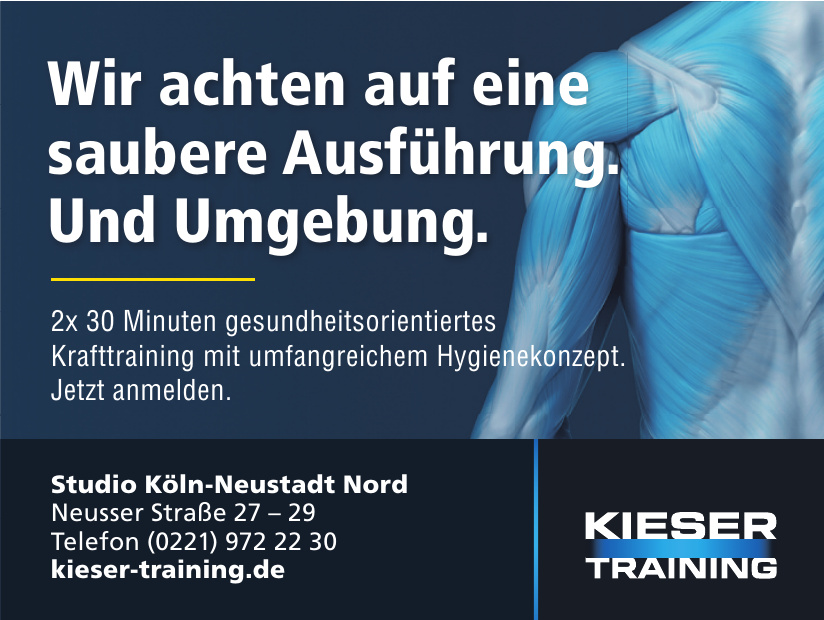 Kieser Training - Studio Köln-Neustadt Nord