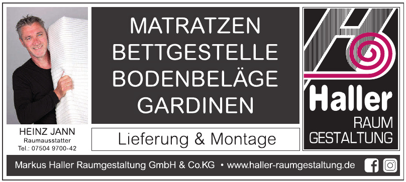 Markus Haller Raumgestaltung GmbH & Co.KG Markus Haller Raumgestaltung GmbH & Co.KG
