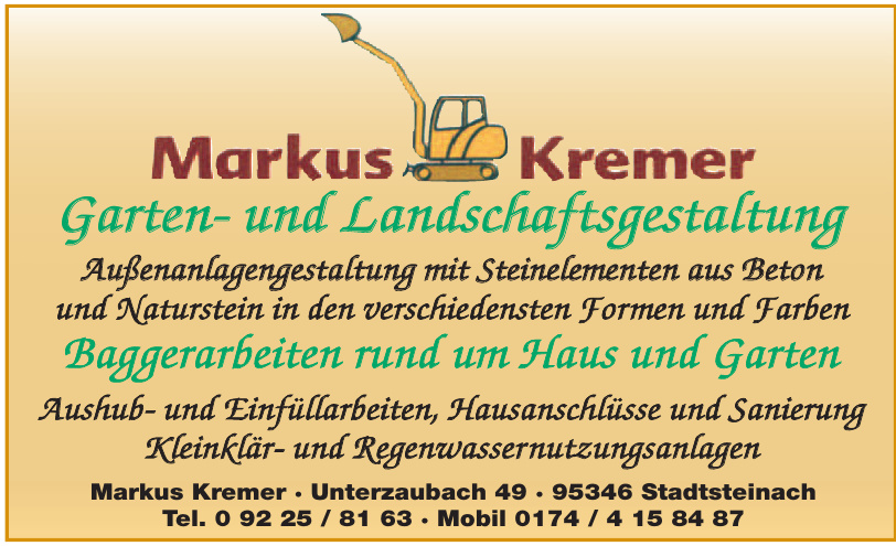 Markus Kremer Garten- und Landschhaftsgestaltung Markus Kremer Garten- und Landschhaftsgestaltung