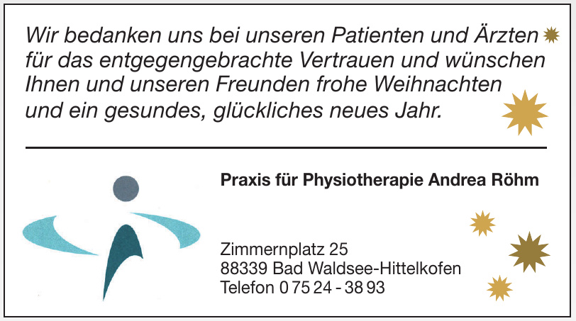 Praxis für Physiotherapie Andrea Röhm Praxis für Physiotherapie Andrea Röhm