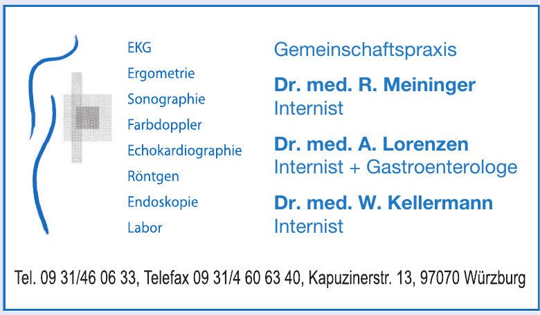 Gemeinschaftspraxis Dr. med. R. Meininger Gemeinschaftspraxis Dr. med. R. Meininger