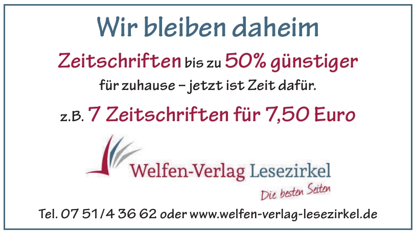 Welfen Verlag Leserzirkel Welfen Verlag Leserzirkel