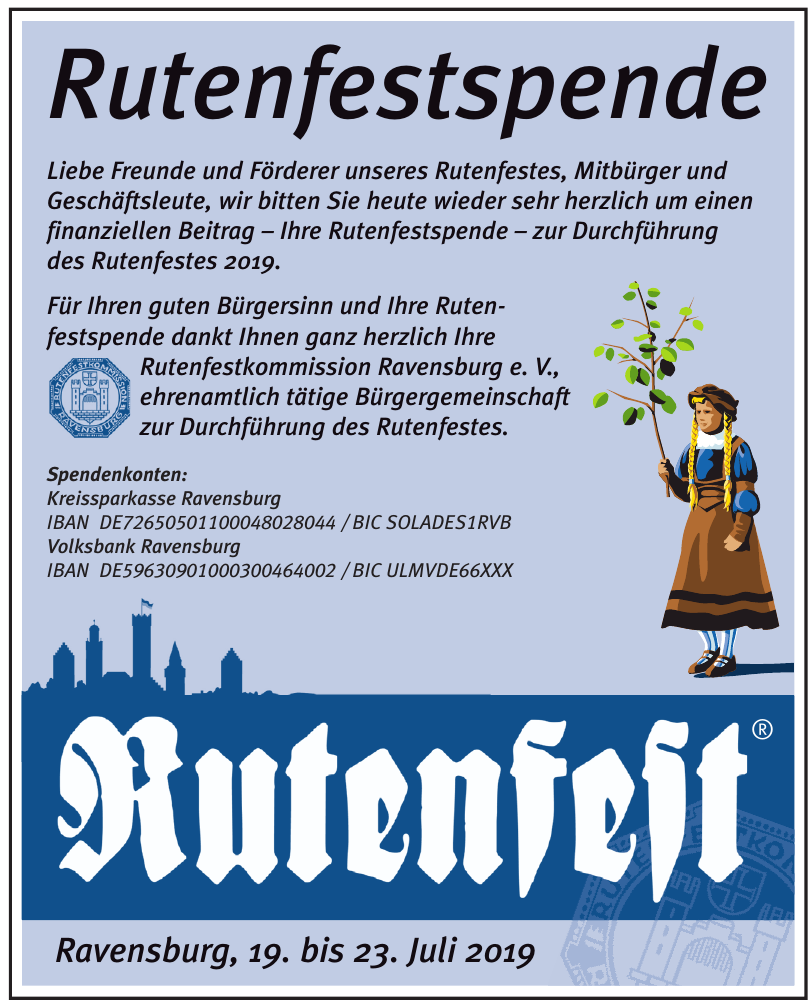 Rutenfestspende Rutenfestspende
