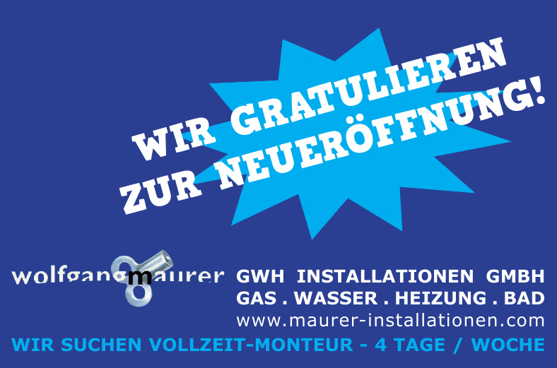 Maurer Wolfgang GWH Installationen GmbH Maurer Wolfgang GWH Installationen GmbH