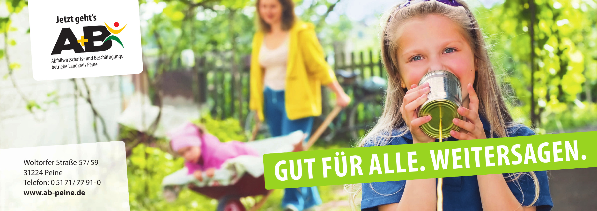 A+B Abfallwirtschafts- und Beschäftigungsbetriebe des Landkreises Peine A+B Abfallwirtschafts- und Beschäftigungsbetriebe des Landkreises Peine