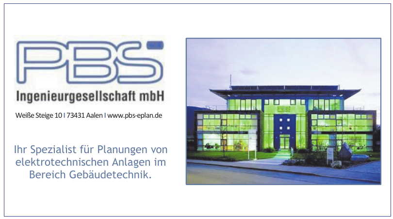PBS Ingenieurgesellschaft mbH PBS Ingenieurgesellschaft mbH