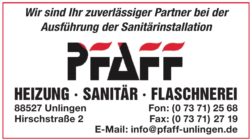 Pfaff Unlingen Pfaff Unlingen