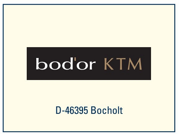 bod´or KTM