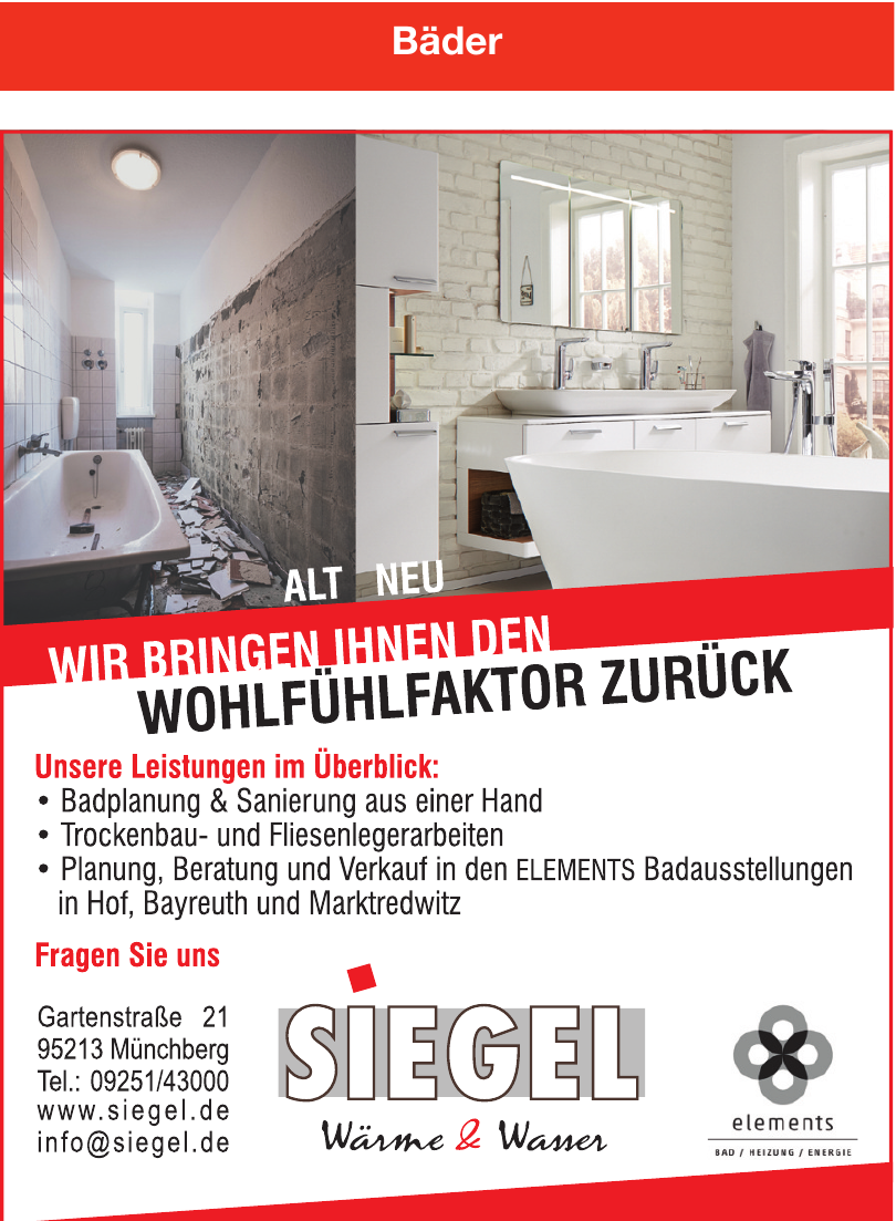 Siegel Wärme & Wasser Siegel Wärme & Wasser