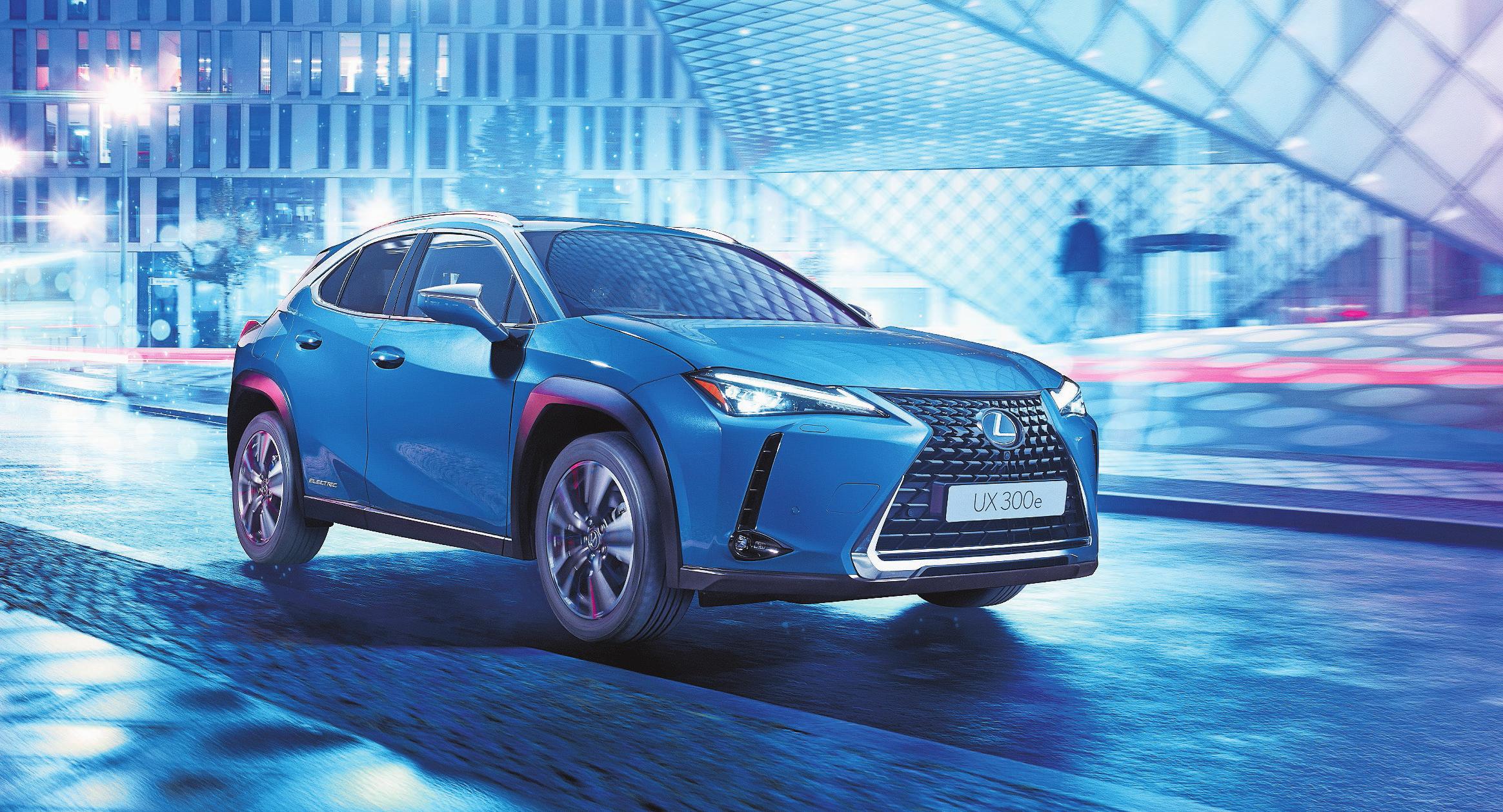 Der kompakte SUV Lexus UX 300e wird das erste vollelektrische Fahrzeug des Toyota-Konzerns. Er soll mit vollen Batterien rund 300 Kilometer weit kommen. Foto: PD