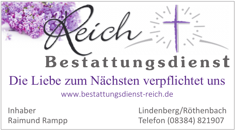 Intensivpflegedienst Lebenswert GmbH Reich Bestattungsdienst