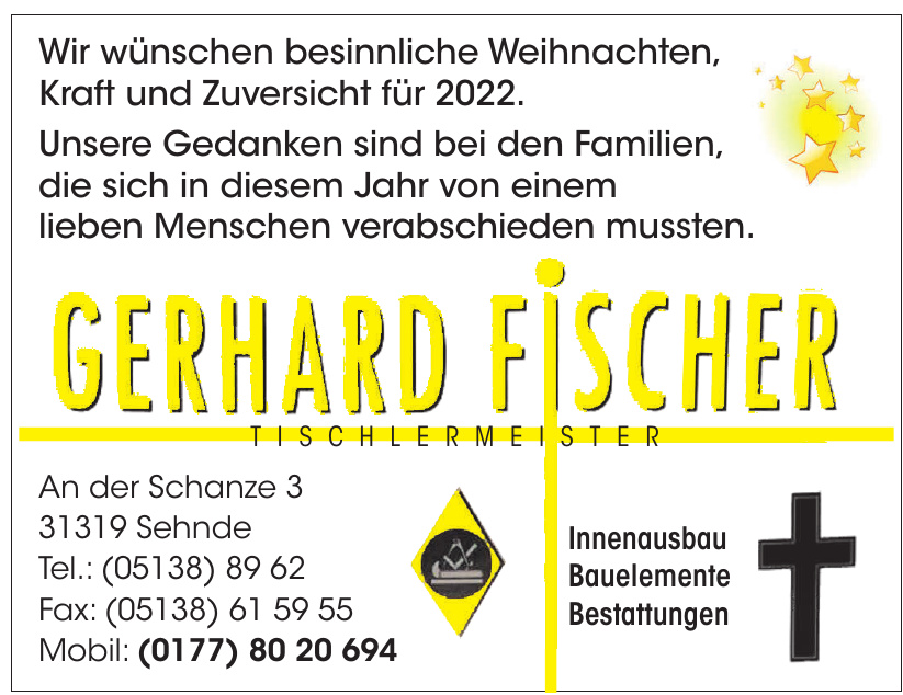 Gerhard Fischer Tischlermeister