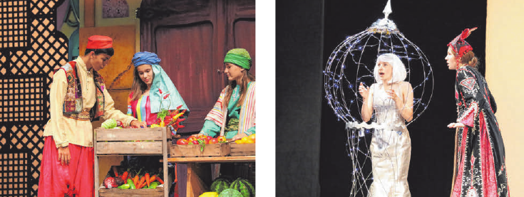 Aladin und die Wunderlampe entführt in die Märchenwelt von 1001 Nacht. FOTOS: ROSA LANER Aladin und die Wunderlampe entführt in die Märchenwelt von 1001 Nacht. FOTOS: ROSA LANER