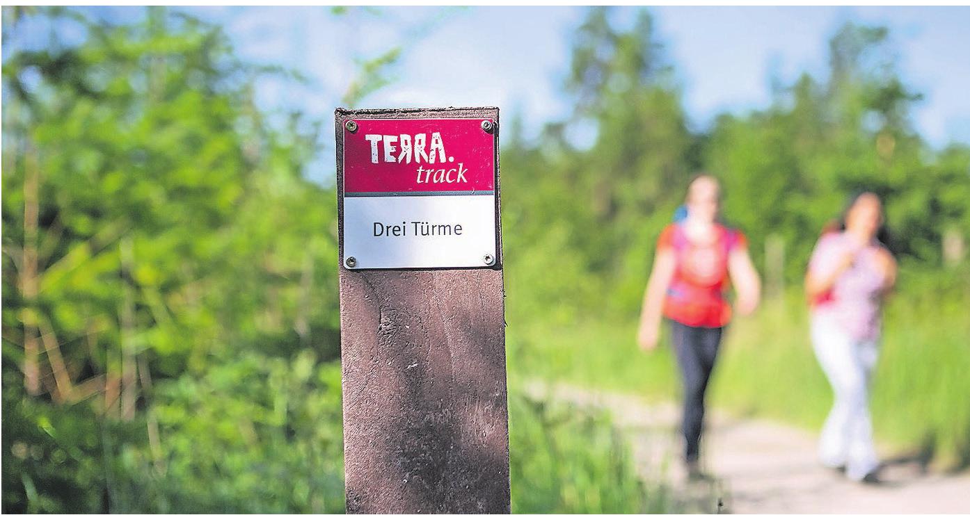 Gut geführt ans Ziel: Die Beschilderung der TERRA.tracks. Foto: Klaus Herzmann Gut geführt ans Ziel: Die Beschilderung der TERRA.tracks. Foto: Klaus Herzmann