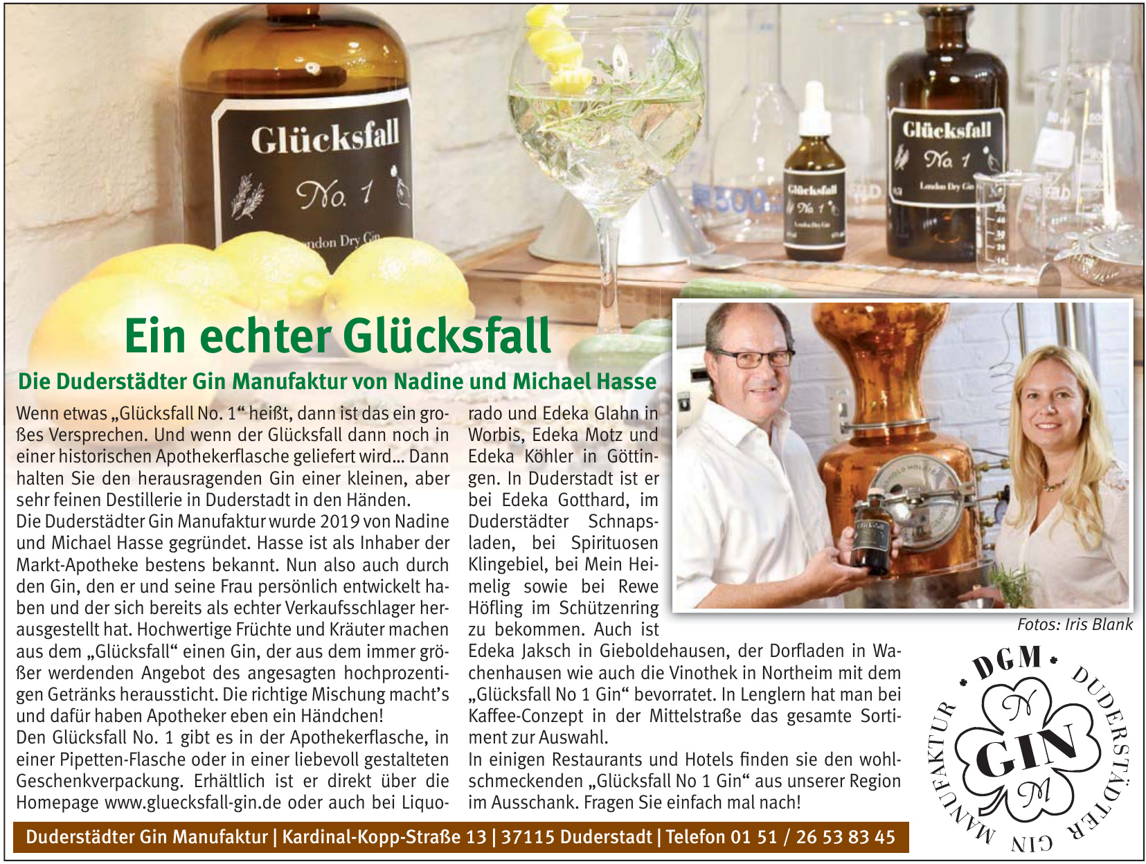 Duderstädter Gin Manufaktur Duderstädter Gin Manufaktur