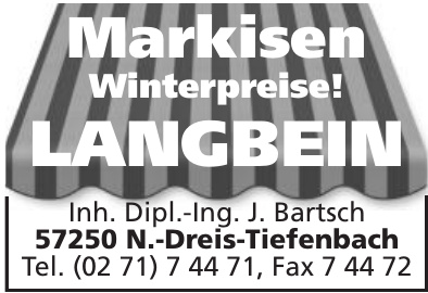 Langbein - Inh. Dipl.-Ing. Jörg Bartsch Langbein - Inh. Dipl.-Ing. Jörg Bartsch