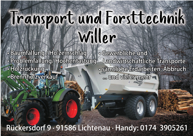 Transport und Forsttechnik Willer