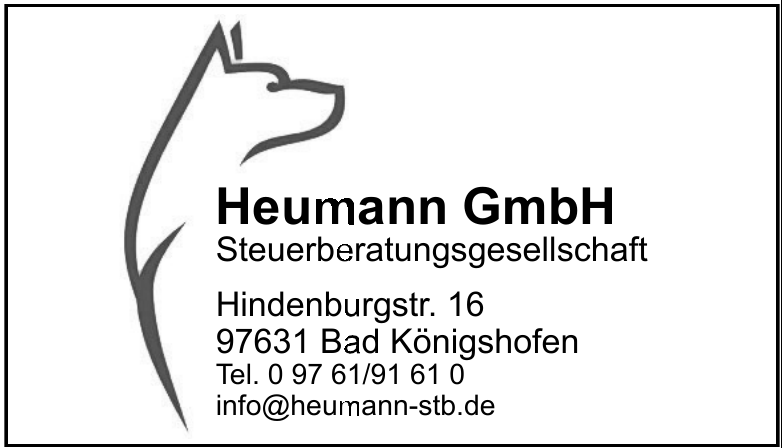 Heumann GmbH Steuerberatungsgesellschaft Heumann GmbH Steuerberatungsgesellschaft